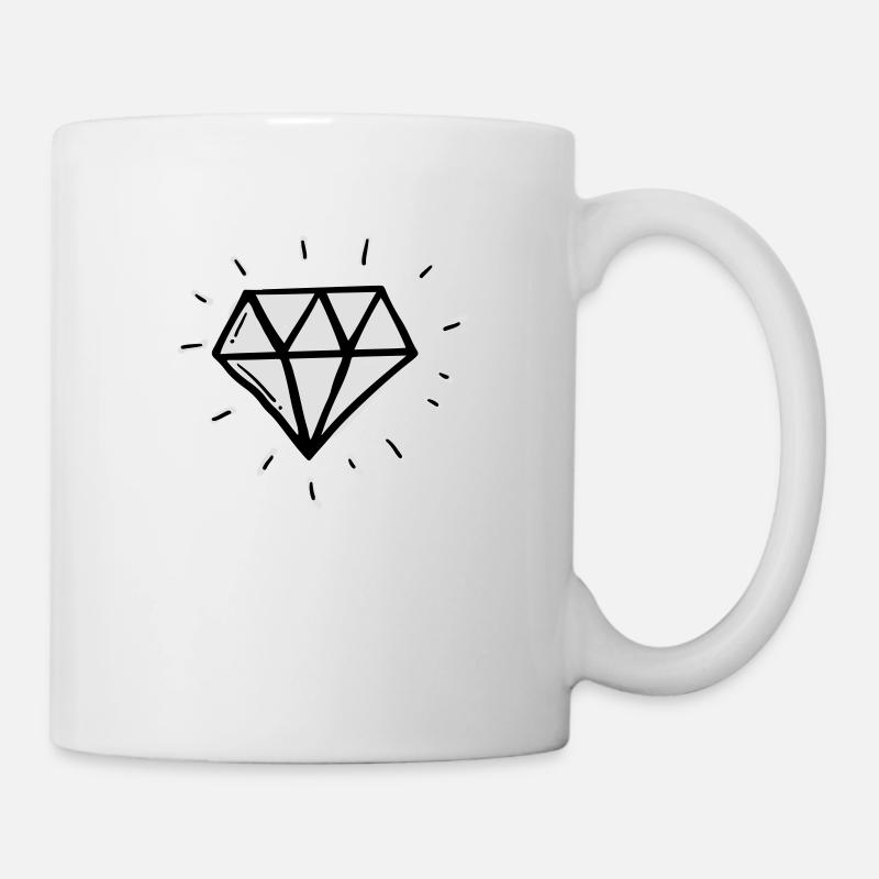 Diamant - Tasse - Weiß