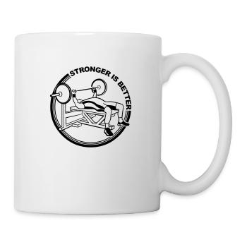 masterfitness_bankdruecker - Tasse - Weiß - Rechts