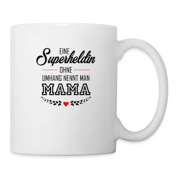 SUPERHELDIN MAMA - Tasse - Weiß - Rechts