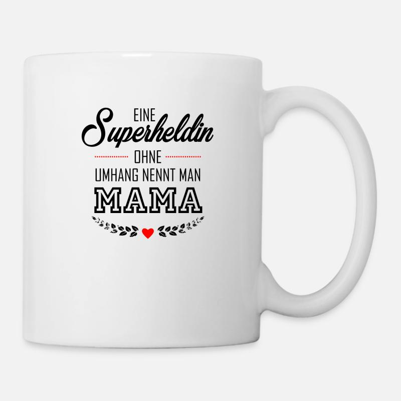 SUPERHELDIN MAMA - Tasse - Weiß