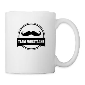 team moustache - Mug blanc - blanc - Droite