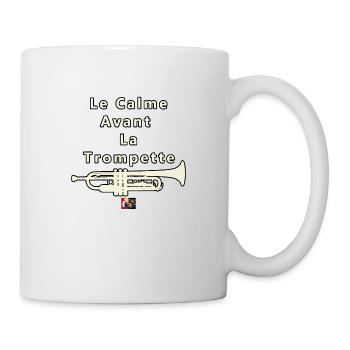 Le Calme avant la TROMPETTE - Jeux de Mots - Mug blanc - blanc - Droite