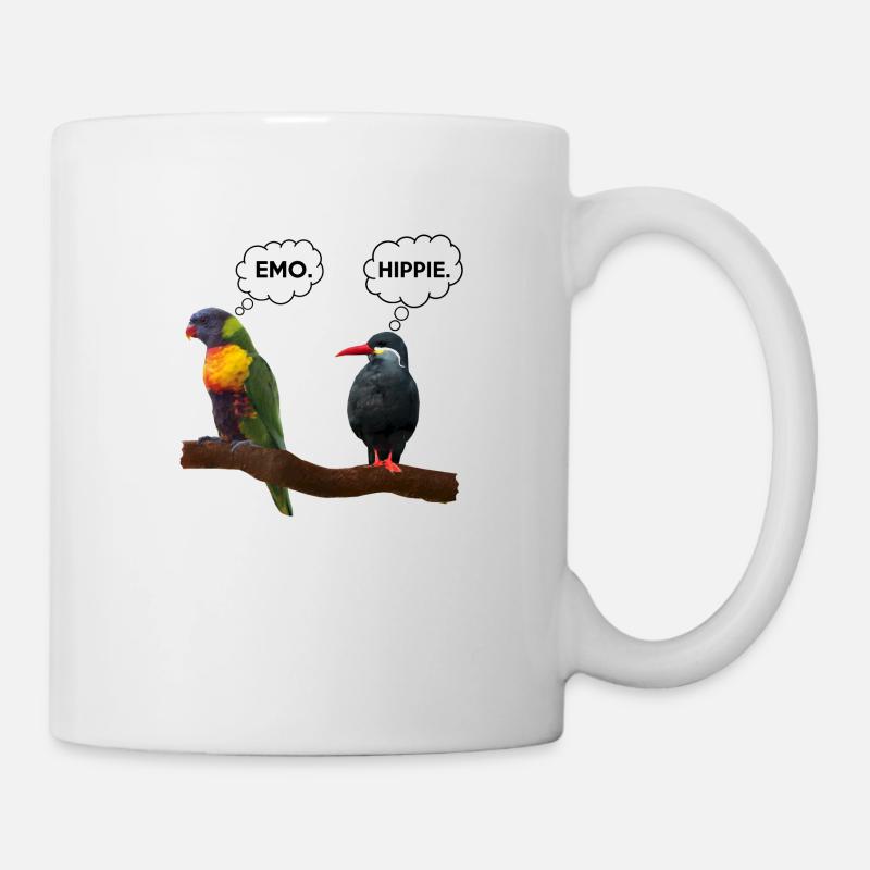 Emo | Hippie - Tasse - Weiß