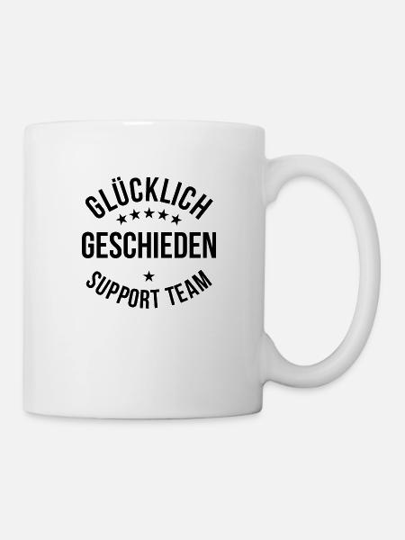 Glücklich geschieden Support Team - Tasse - Weiß
