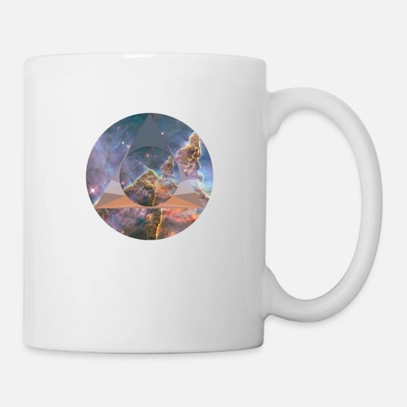 Space Polygon - Mug - white