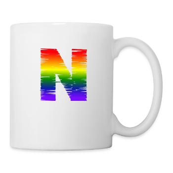 arc-en-N - Mug blanc - blanc - Droite
