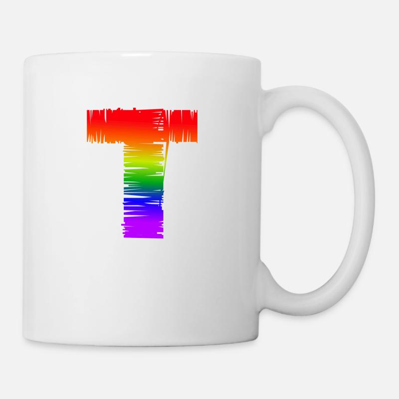 arc-en-T - Mug blanc - blanc