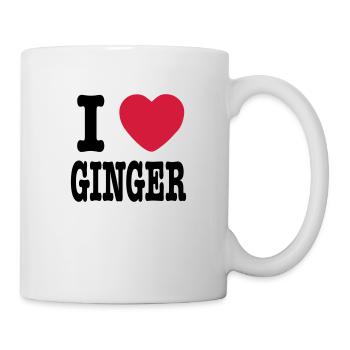 J'aime Ginger - Mug blanc - blanc - Droite