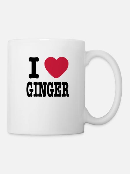 J'aime Ginger - Mug blanc - blanc