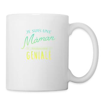 Je suis une Maman trooop geniale - Mug blanc - blanc - Droite