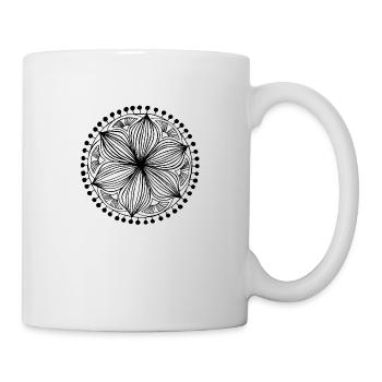 Black Frankie Mandala - Mug - white - Right