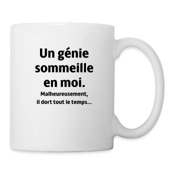 un génie - Mug blanc - blanc - Droite