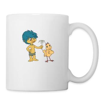 Plumps & Küken Blume - Tasse - Weiß - Rechts