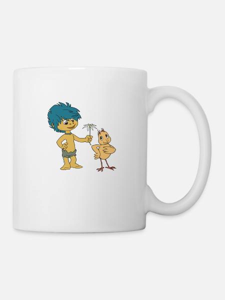 Plumps & Küken Blume - Tasse - Weiß