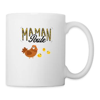 Maman poule - Mug blanc - blanc - Droite