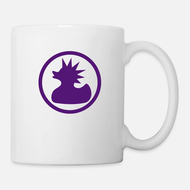 badeente_punk_ring - Mug blanc - blanc