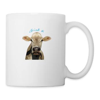 Griaß di Kuh - Tasse - Weiß - Rechts