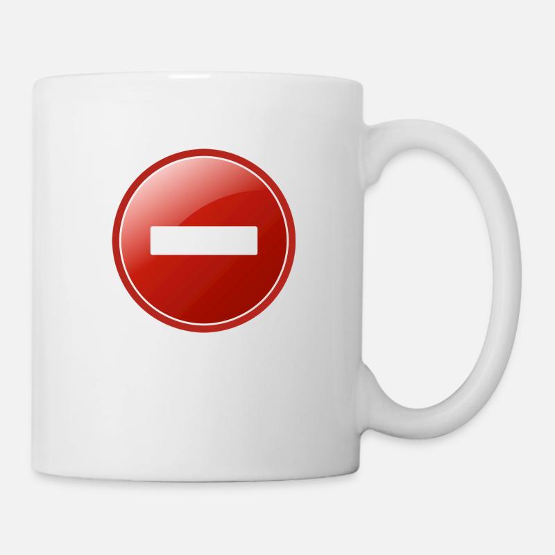 sens interdit - Mug blanc - blanc