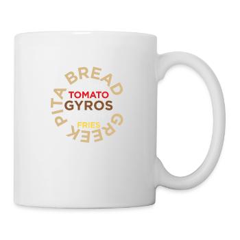 PITA gyros - Mug - white - Right