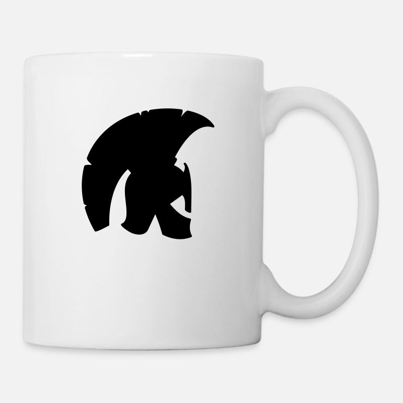 Spartan Helm 1c - Tasse - Weiß
