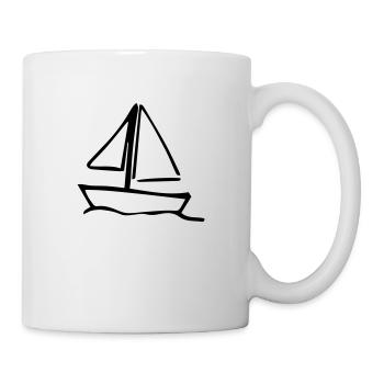 Segelboot,Segel,Sommer,Feiertag,Meer,Boot,Regatta - Tasse - Weiß - Rechts