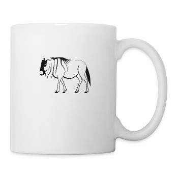 Piktogramm Gnu - Tasse - Weiß - Rechts