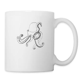 Oktopus - Tasse - Weiß - Rechts