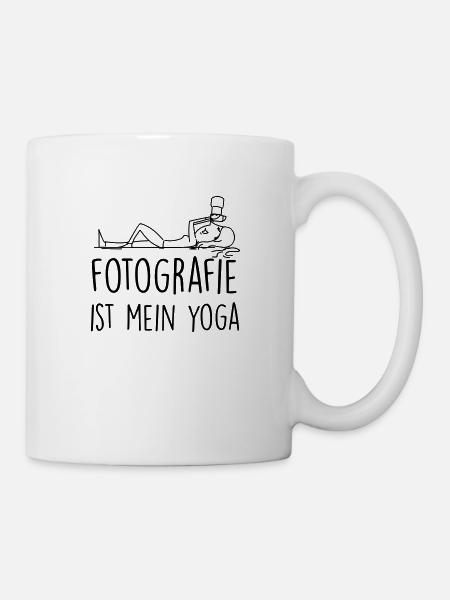 fotografie ist mein yoga - Tasse - Weiß