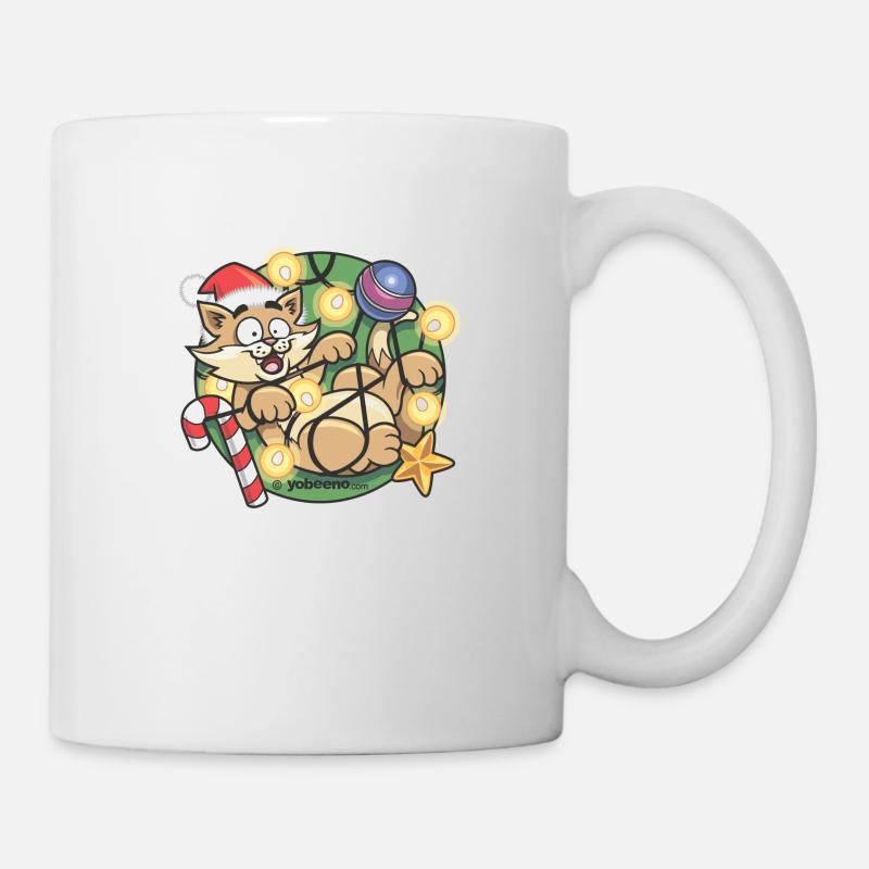 Christmas Cat - Mug - white
