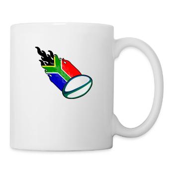 Rugby Fireball Afrique du Sud - Mug blanc - blanc - Droite