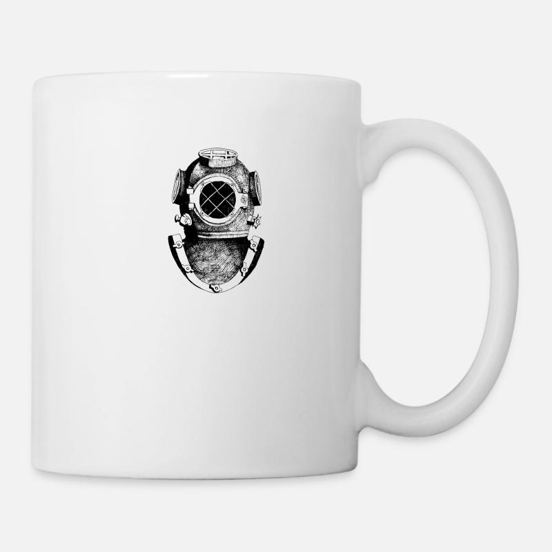 plongeur - Mug blanc - blanc