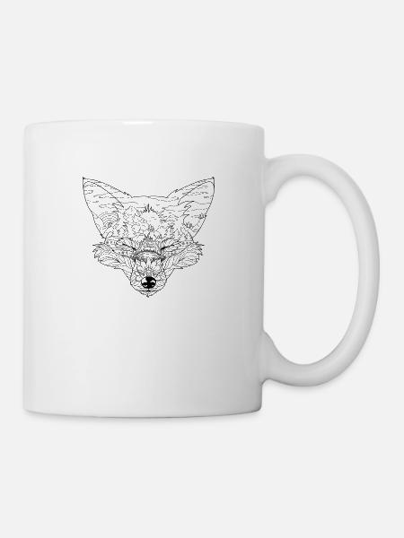 Fuchs - Tasse - Weiß