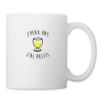 Je peux pas j'ai pastis - Mug blanc - blanc - Droite