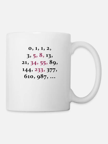 fibonacci sequence (2c) - Mug - white