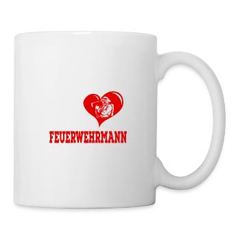 Diese Frau liebt ihren Feuerwehrmann - Tasse - Weiß - Rechts