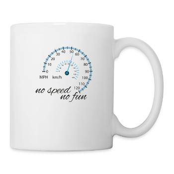 Pas de vitesse, pas de design noir fun - Mug blanc - blanc - Droite