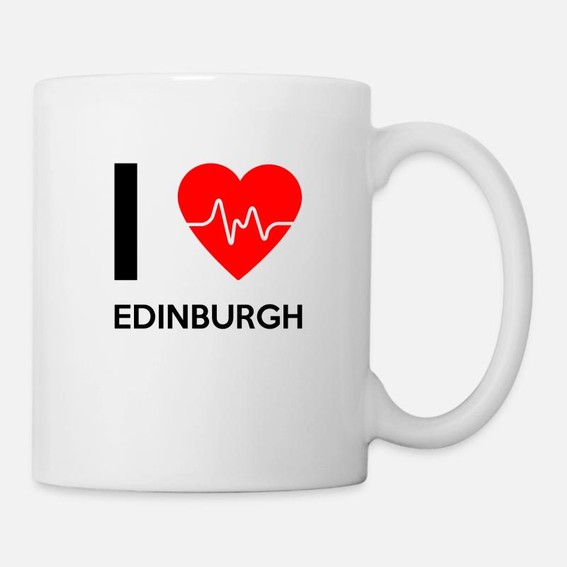 I Love Edinburgh - Ich liebe Edinburgh - Tasse - Weiß