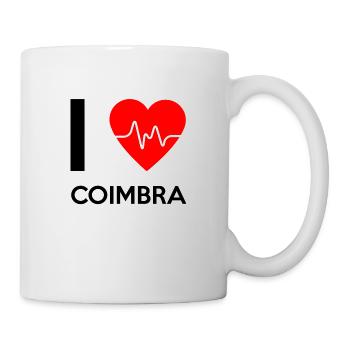 J'aime Coimbra - I Love Coimbra - Mug blanc - blanc - Droite