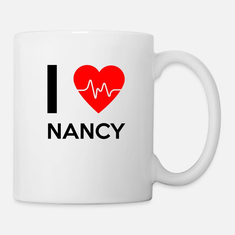 J'aime Nancy - I love Nancy - Mug blanc - blanc