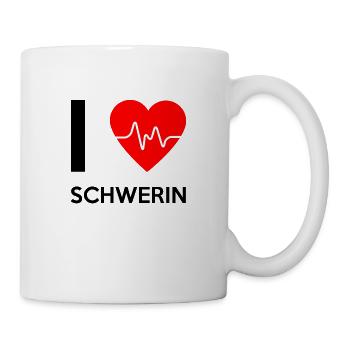 I Love Schwerin - Ich liebe Schwerin - Tasse - Weiß - Rechts