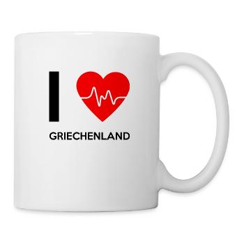 I Love Greece - I love Greece - Mug - white - Right