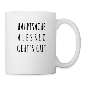 Alessio geht's gut - Tasse - Weiß - Rechts