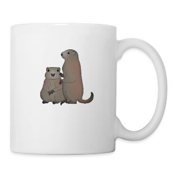 Two marmots - Mug - white - Right