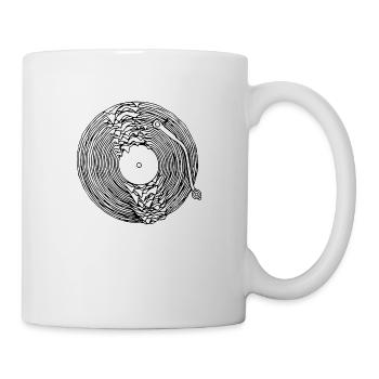 dissolved turntable - Mug - white - Right