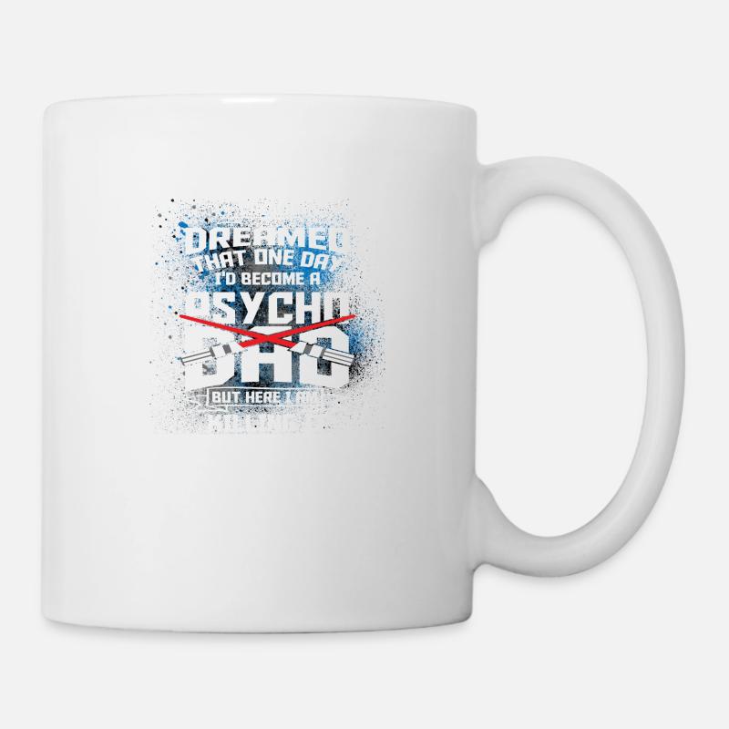 PSYCHO DARTH DAD X2X - Tasse - Weiß