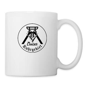 V8-Cruiser Logo schwarz - Tasse - Weiß - Rechts