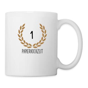 Hochzeitstag 1 - Tasse - Weiß - Rechts