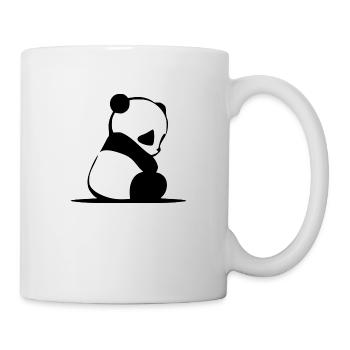 Panda triste douce - Mug blanc - blanc - Droite