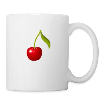 Kirsche - Tasse - Weiß - Rechts