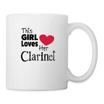 This Girl Loves Her Clarinet - Tasse - Weiß - Rechts